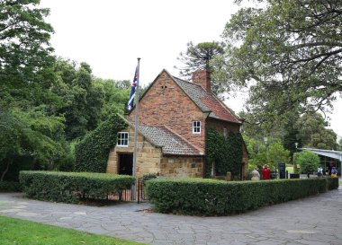 fitzroy bahçelerde Melbourne, Avustralya aşçılar ettiği ünlü kaşif james cook ailesi tarafından inşa edilmiş ülkenin en eski bina ise