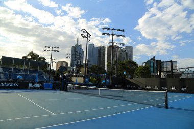 Melbourne, Avustralya - 25 Ocak 2019: Avustralya Açık 2019 yılında Avustralya 'nın Melbourne Park kentindeki 11.