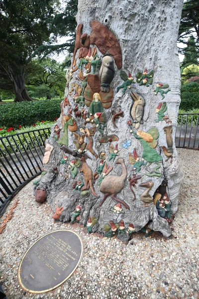 Melbourne Australië Januari 2019 Fairies Tree Gekerfd Door Ola Cohn — Stockfoto