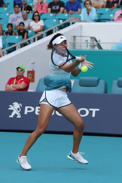 Miami Gardens Florida März 2019 Tennisprofi Qiang Wang Aus China — Stockfoto