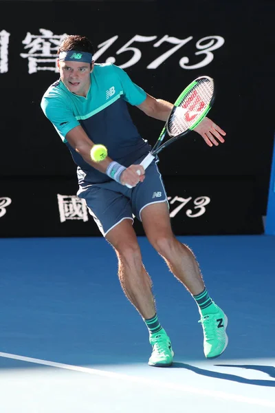 Melbourne Australia January 2019 Professional Tennis Player Milos Raonic Canada — ストック写真