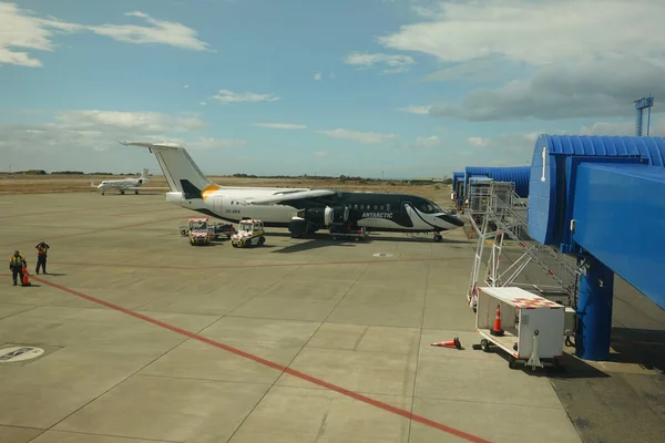 Punta Arenas Chile Ledna 2020 Letadlo Společnosti Antarktic Airways Avro — Stock fotografie