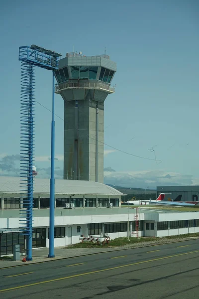 Punta Arenas Chile January 2020 Terminal Air Traffic Control Tower — Stok fotoğraf