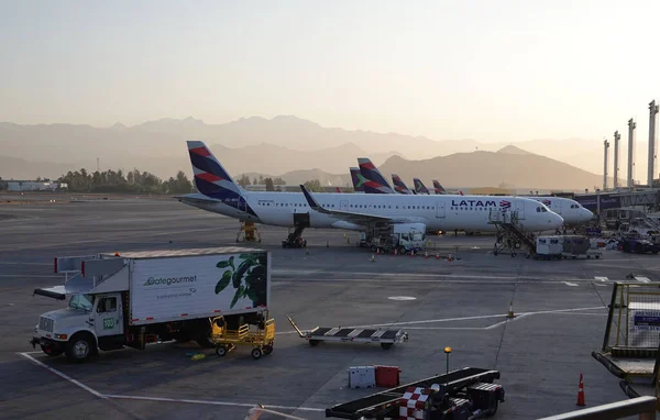 Santiago Chile Januari 2020 Latam Airlines Plan Asfalt Vid Arturo — Stockfoto