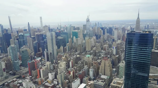 New York March 2020 Aerial View Edge Observation Deck Opened — Stock Photo, Image