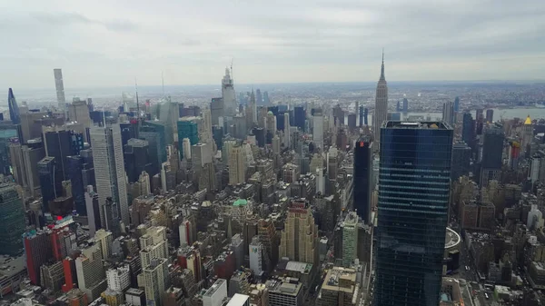 New York March 2020 Aerial View Edge Observation Deck Opened — Stock Photo, Image