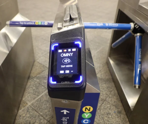 Brooklyn New York July 2019 Omny Contactless Fare Payment System — Stockfoto
