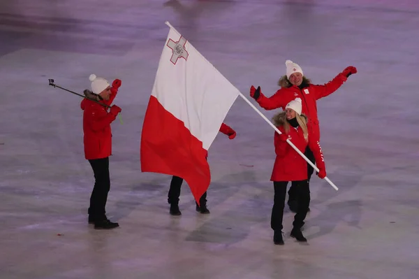 Pyeongchang Corea Del Sur Febrero 2018 Esquiadora Alpina Elise Pellegrin —  Fotos de Stock