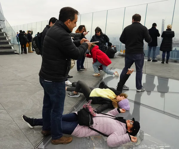 New York March 2020 Edge Observation Deck Opens Hudson Yards — Stock Photo, Image