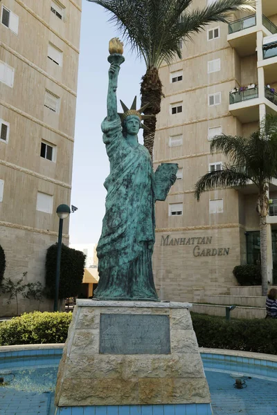 Beer Sheba Israel Listopad 2014 Statua Wolności Piwie Szeba Piwo — Zdjęcie stockowe
