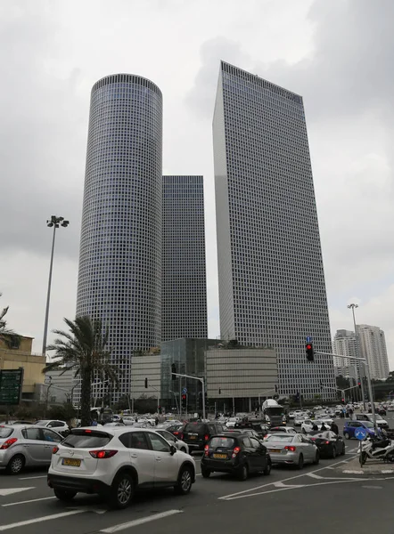 Tel Aviv Israel November 2014 Tel Aviv Straatbeeld Met Azrieli — Stockfoto