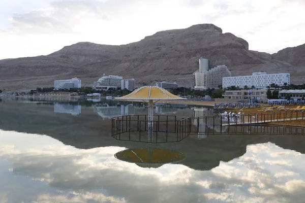 Dead Sea Ein Bokek Israel Noviembre 2014 Mar Muerto Con — Foto de Stock