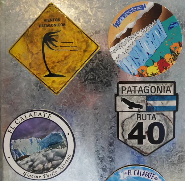 Calafate Argentina Ruari 2020 Lokala Souvenirer Vid Perito Moreno Glacier — Stockfoto