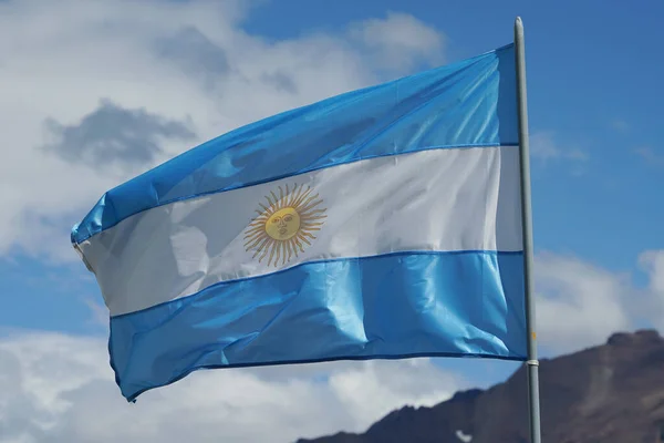 Bandeira Argentina Patagônia — Fotografia de Stock