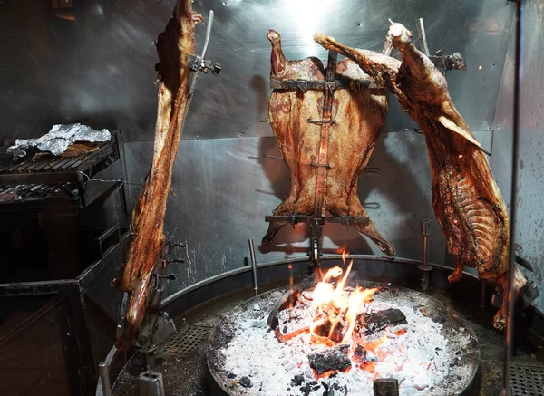 Argentinské Asado Asado Pečené Hovězí Maso Nebo Jiné Maso Které — Stock fotografie