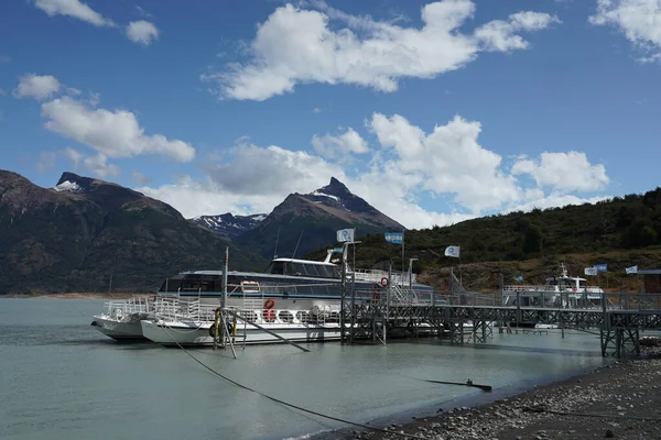 Calafate Argentina February 2020 Tour Boats Perito Moreno Glacier Ice — Stock Photo, Image