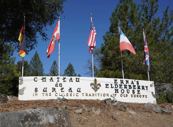 Oakhurst California September 2017 Chateau Sureau Star Luxury Hotel Located — Stock Photo, Image