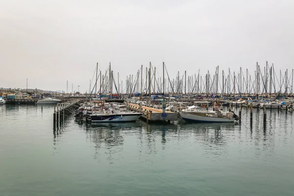 Ashkelon Israel Mayo 2017 Yates Vela Ashkelon Marina Israel Una — Foto de Stock