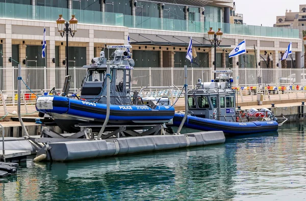 Ashkelon Israel 1Er Mai 2017 Bateaux Police Maritime Israël Ashkelon — Photo