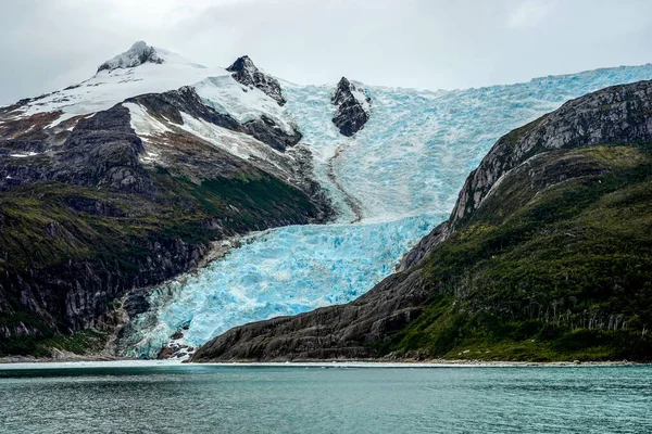 Italiaanse Romancha Gletsjer Avenue Van Gletsjers Gletsjersteeg Het Beagle Channel — Stockfoto