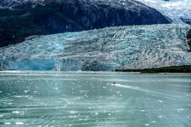 Pia Glacier in Park Nacional Alberto de Agostini in the Beagle Channel of Patagonia, Şili