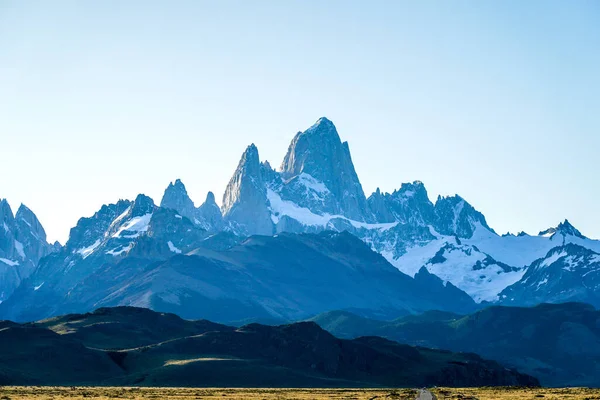 Majestatyczny Fitz Roy Mountain Argentyńskiej Patagonii — Zdjęcie stockowe