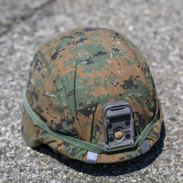 Marine Corps Enhanced Combat Helmet Display Fleet Week 2018 New — Stock Photo, Image