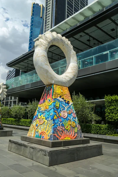 Melbourne Australien Januar 2019 Die Guardians Skulpturen Des Einheimischen Künstlers — Stockfoto
