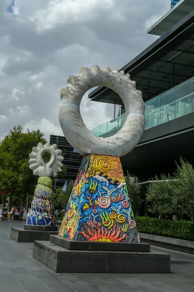 Melbourne Australia Enero 2019 Las Esculturas Los Guardianes Del Artista — Foto de Stock