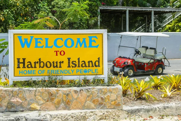 Harbour Island Bahamas June 2019 Street Dunmore Town Harbour Island — Stock Photo, Image