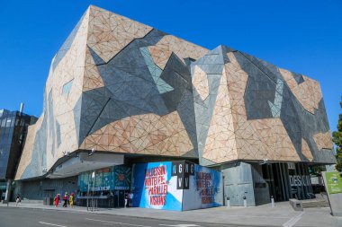 MELBOURNE, AUSTRALYA - 21 Ocak 2019: Melbourne, Avustralya 'daki Victoria Ulusal Galerisi