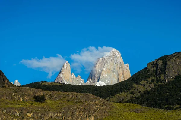 阿根廷巴塔哥尼亚Los Glaciares国家公园的Fitz Roy山 — 图库照片