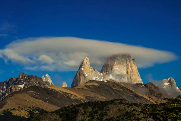 Mount Fitz Roy Národním Parku Los Glaciares Argentinská Patagonie — Stock fotografie