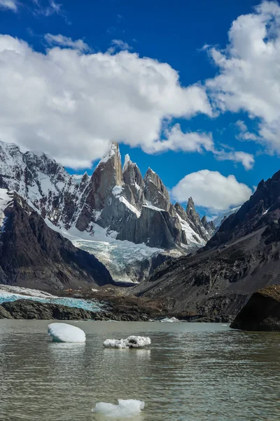 Cerro Torre Montanha Parque Nacional Los Glaciares Patagônia Argentina — Fotografia de Stock