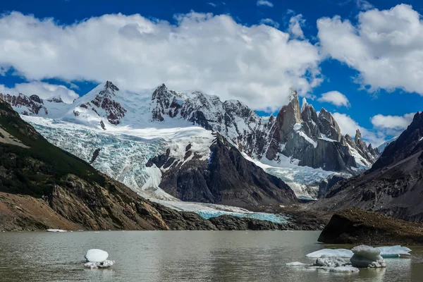 Laguna Torre Lake Národním Parku Los Glaciares Argentinská Patagonie — Stock fotografie