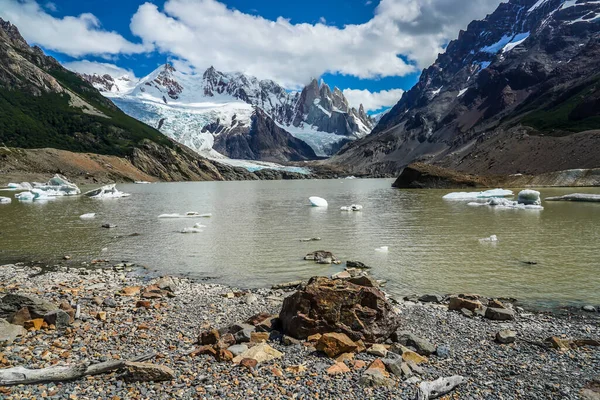 Laguna Torre Lake Národním Parku Los Glaciares Argentinská Patagonie — Stock fotografie