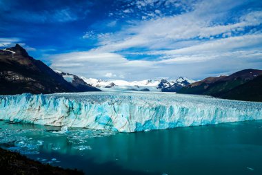 Arjantin 'in güneybatısındaki Los Glaciares Ulusal Parkı' nda Perito Moreno Buzulu