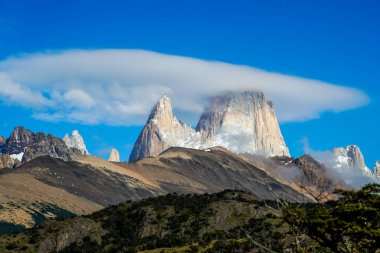 Fitz Roy Dağı Los Glaciares Ulusal Parkı, Arjantin Patagonya
