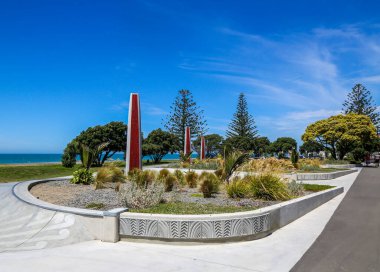 Yeni Zelanda 'nın kuzeyindeki Hawkes Körfezi' ndeki Napier şehrinde deniz geçidi.