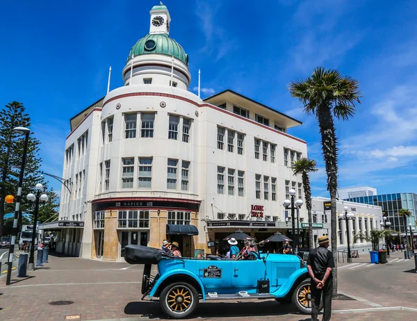 Napier New Zealand Januari 2019 Koepel Het Gebouw Vintage Auto — Stockfoto