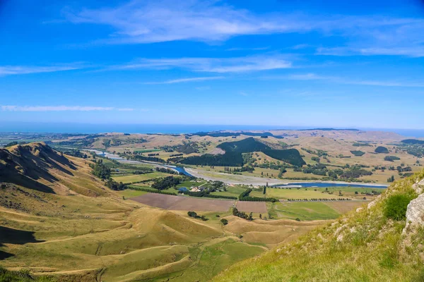 Vista Panoramica Dalla Cima Del Mata Baia Hawke Nuova Zelanda — Foto Stock