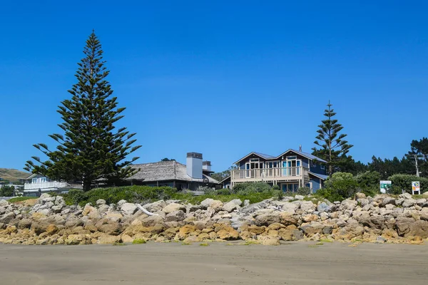 Waimarama Nueva Zelanda Enero 2019 Casas Playa Waimarama Beach Hawke — Foto de Stock