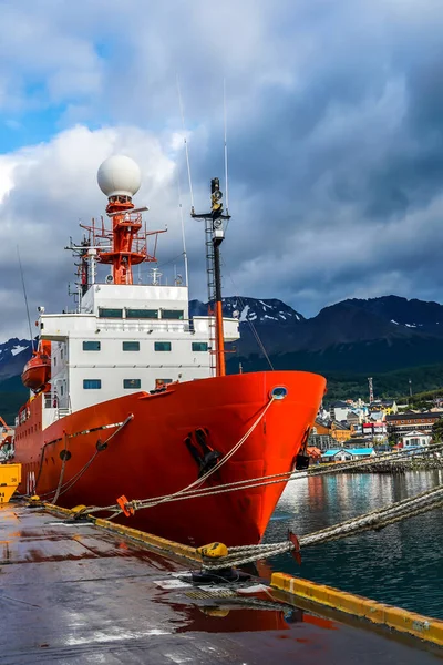 Ushuaia Argentina Ruari 2020 Spanskt Polarforskningsfartyg Bio Hesperides Dockat Ushuaia — Stockfoto