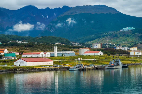 Ushuaia Argentina Februari 2020 Geïntegreerde Marinebasis Almirante Berisso Ushuaia Tierra — Stockfoto