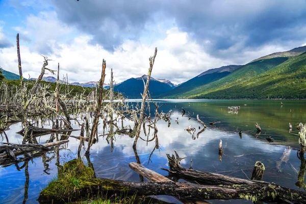 Lago Fangano Tierra Del Fuego —  Fotos de Stock