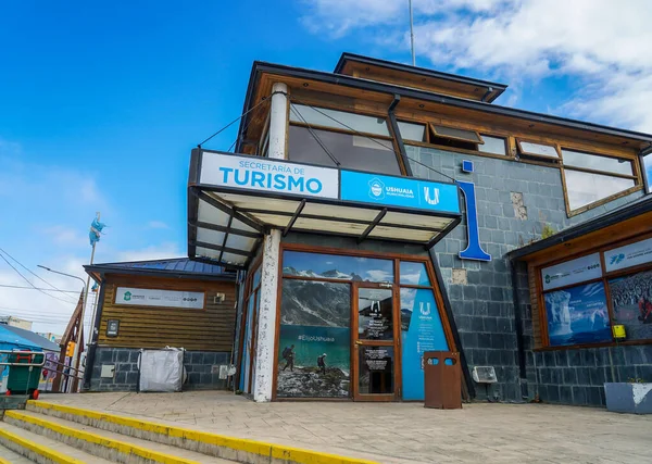 Ushuaia Argentina 2020 Február Turisztikai Információs Iroda Ushuaia Világ Legdélebbi — Stock Fotó