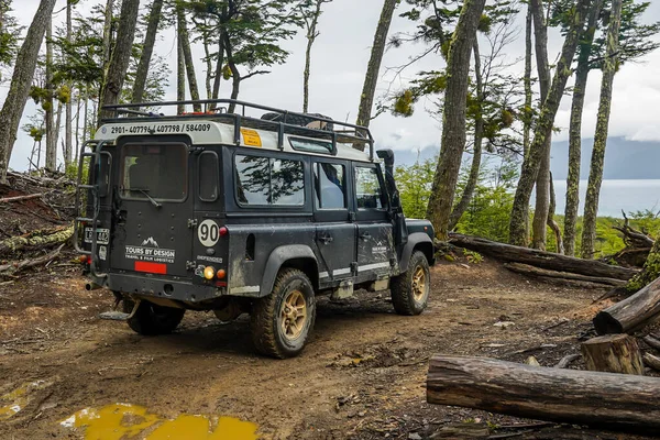 Ushuaia Argentina February 2020 Road Adventure Journey Fagnano Lake 4X4 — Stock Photo, Image