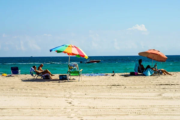 Hollywood Beach Florida Julho 2020 Hollywood Beach Sul Flórida Passeio — Fotografia de Stock