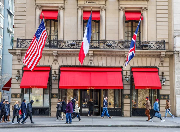 New York Mars 2019 Cartier Fifth Avenue Mansion Midtown Manhattan — Photo