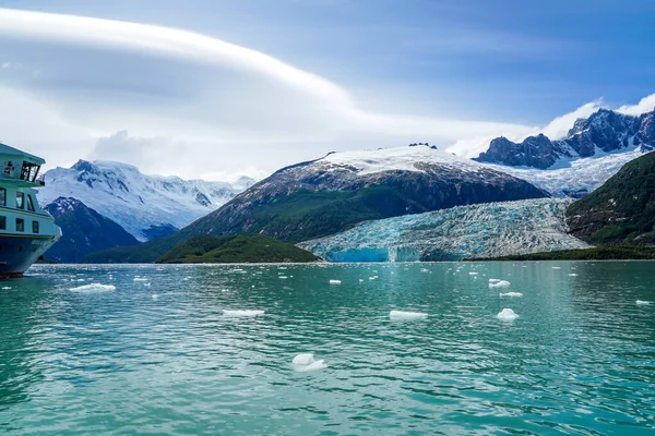 Pia Glacier Parque Nacional Alberto Agostini Beagle Channel Patagonien Chile — Stockfoto